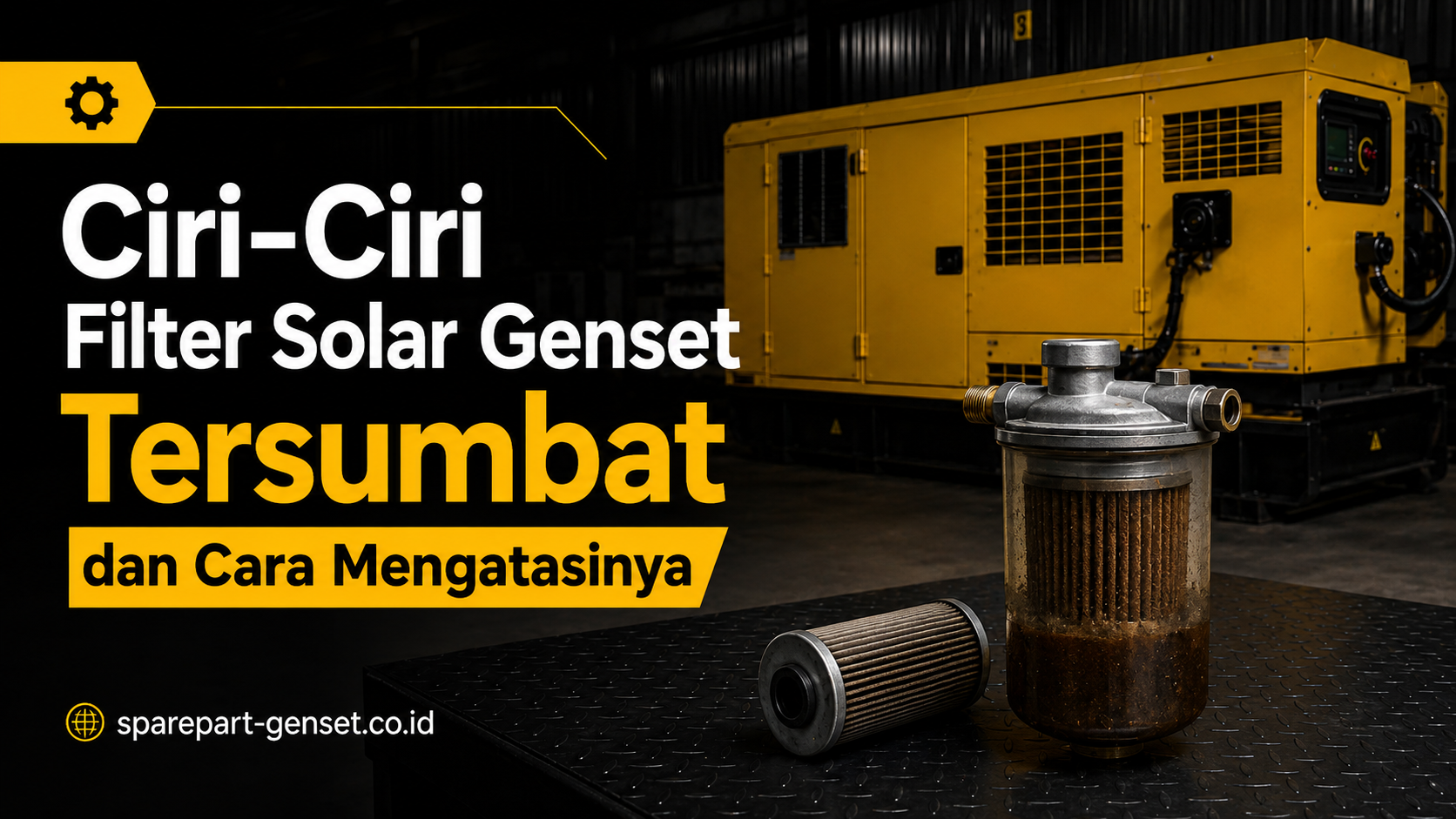 filter solar genset tersumbat