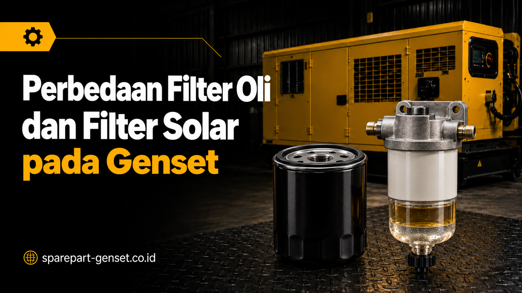 Perbedaan Filter Oli dan Filter Solar pada Genset