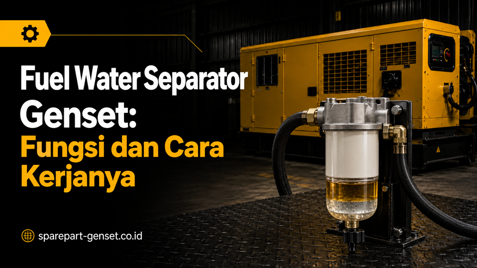 fuel water separator genset
